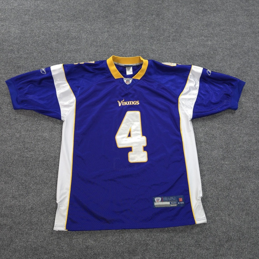 Minnesota Vikings‎ Jersey Mens 50 Purple NFL Football Brett Favre 4 Reebok NFL